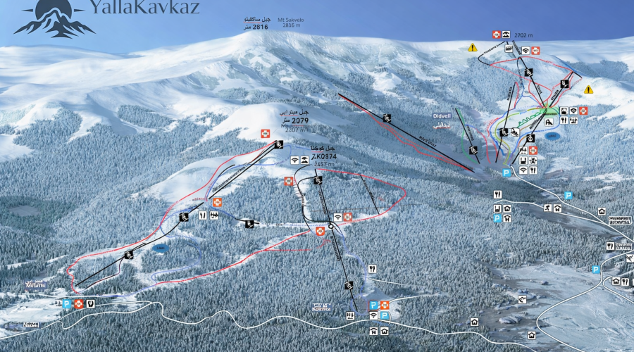 Bakuriani Ski Resorts Guide |  دليل منتجعات التزلج في باكورياني