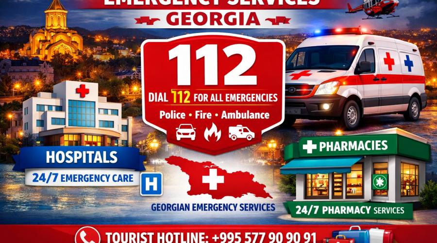 Emergency Numbers in Georgia | أرقام الطوارئ والمستشفيات في جورجيا