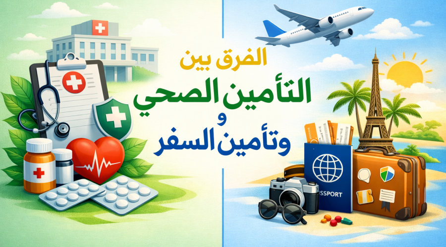 Health vs. Travel Insurance | الفرق بين التأمين الصحي العادي وتأمين السفر